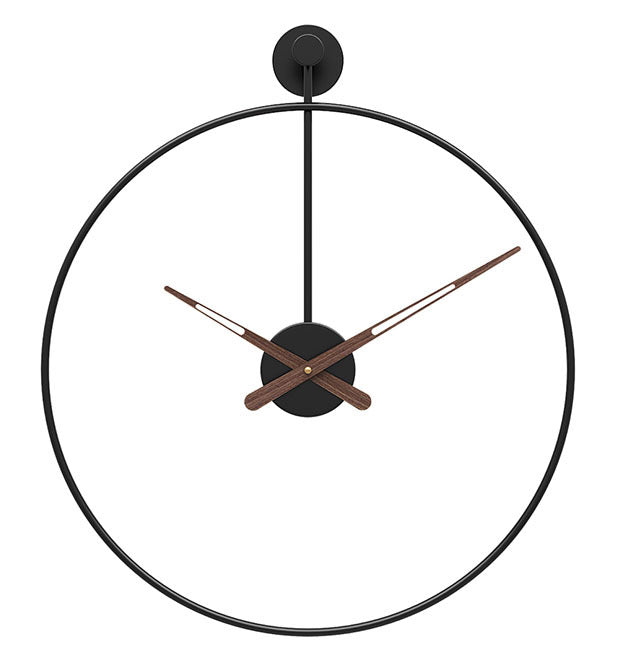 Simple Modern 16-Inch Large Wall Clock (Minimalist Iron Design)