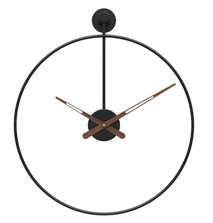 Simple Modern 16-Inch Large Wall Clock (Minimalist Iron Design)