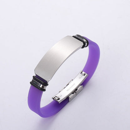 Custom Engravable Sports Bracelet for Men