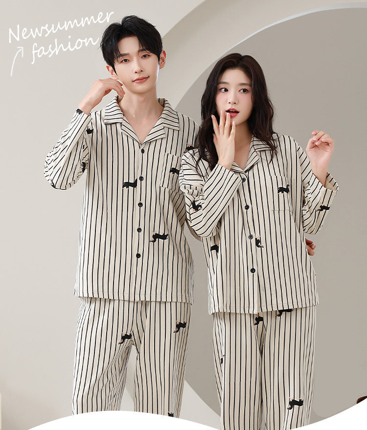 Matching Couple Pajamas Set – Dachshund Print, Soft & Breathable