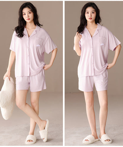 Summer Couple Pajamas - Matching Comfy Short-sleeve