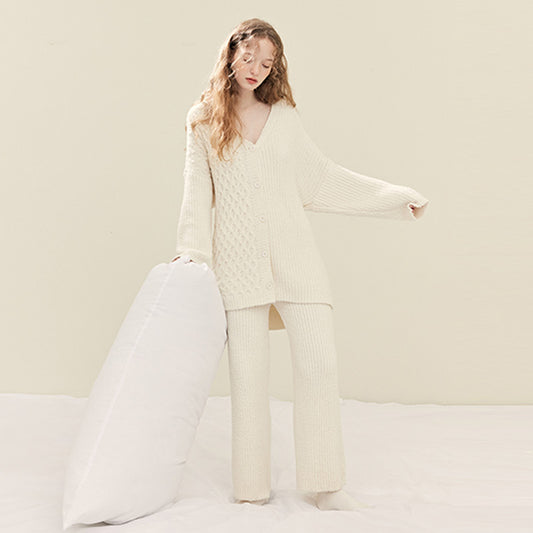 Cozy Thick Fleece Pajamas Set for Women