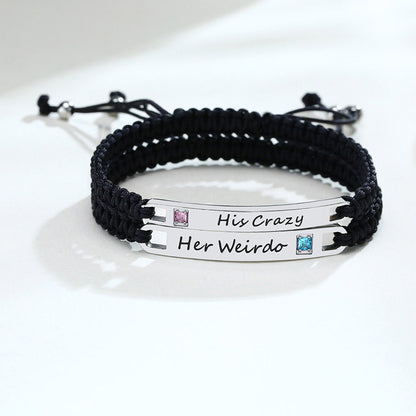 Her Weirdo His Crazy Matching Bracelets