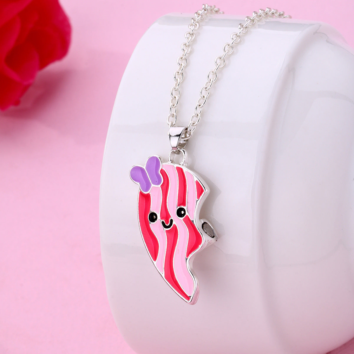 Fun, modern best friend necklaces that go beyond the heart split in two.
