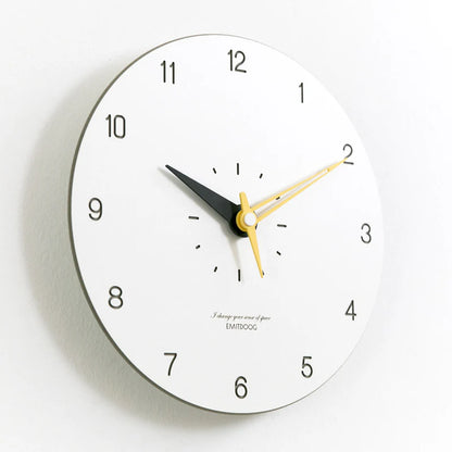 Modern Minimalist Silent Wall Clock – 12" (Non-Ticking)