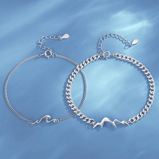 Ocean Mountain Charm Bff Bracelets Set