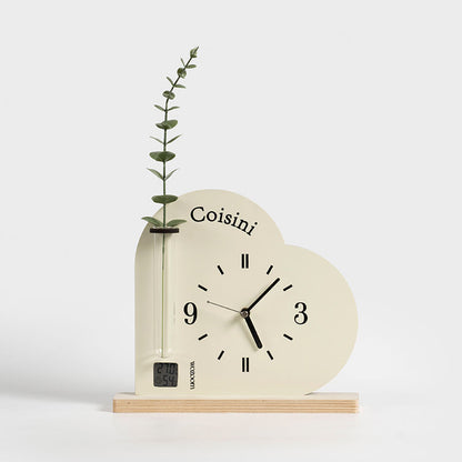 Romantic Heart 3-in-1 Silent Table Clock