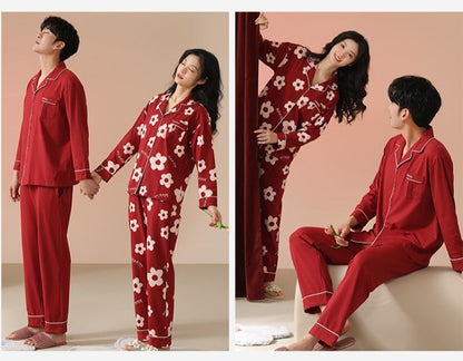 Couples Matching Pajamas Set for Bride and Groom