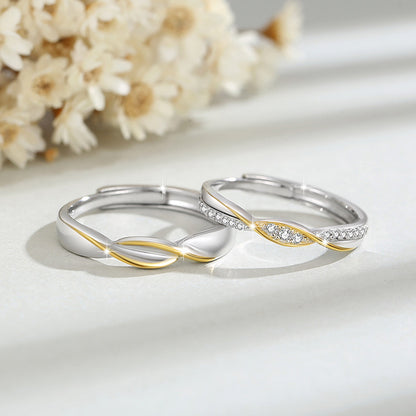 Custom Romantic Matching Rings for Couples