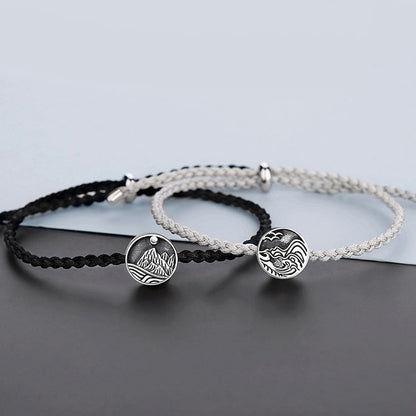 Customized Ocean Mountain Friendship Bracelets Set