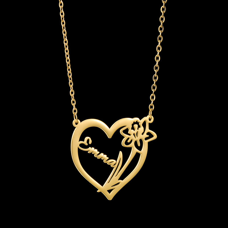 Heart Personal Name Necklace