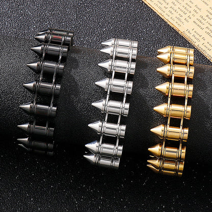 Bikers Style Bullets Mens Bracelet 20cm