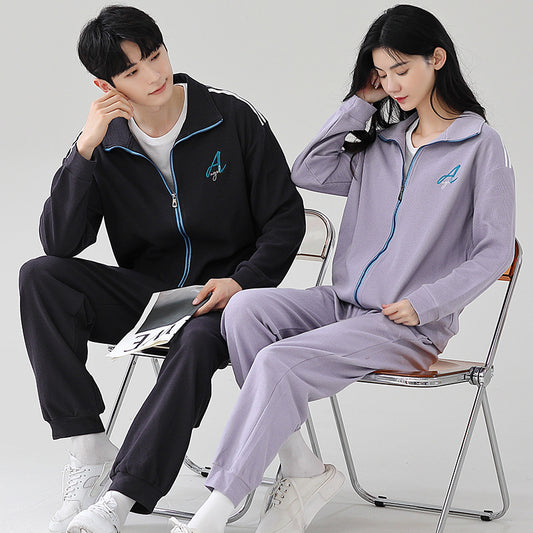 Matching Jumper Couple Pajamas Set 100% Cotton