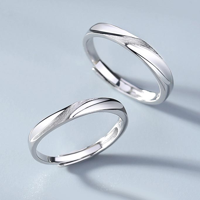 Custom Engraved Wedding Rings for Him and Her