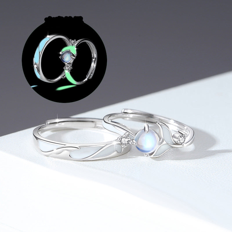 Glow in Dark Promise Rings for Couples