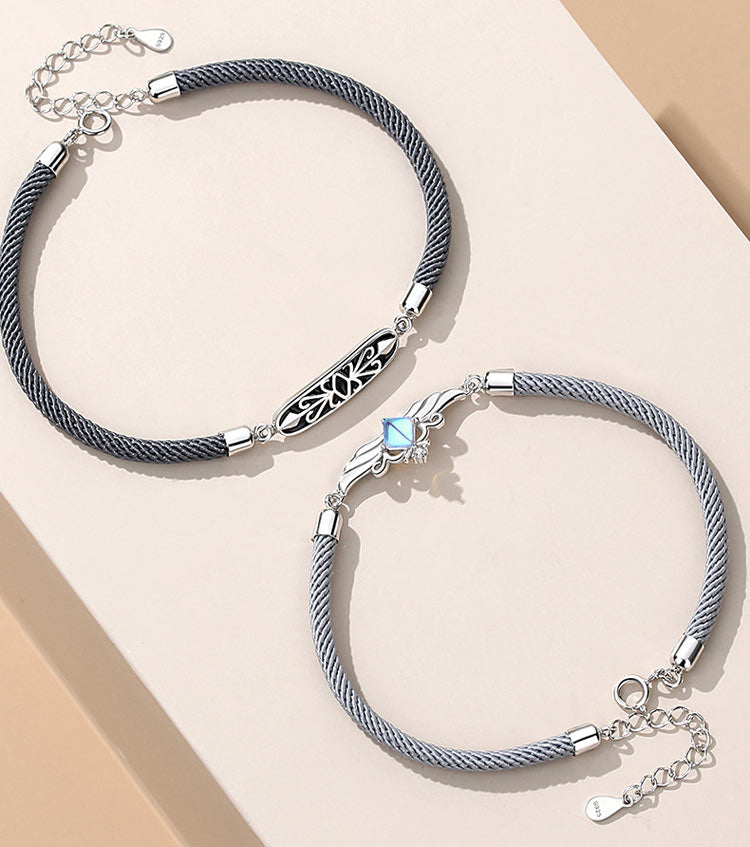 Matching His Hers Bracelets Set for Couples