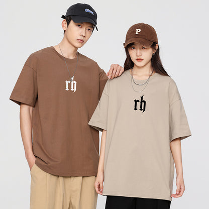 Matching Off Shoulder T-shirts Set for Couples