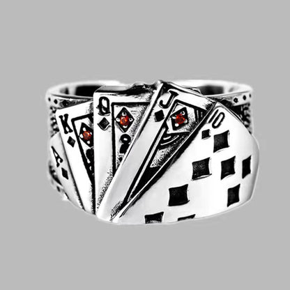 Custom Poker Loving Mens Ring