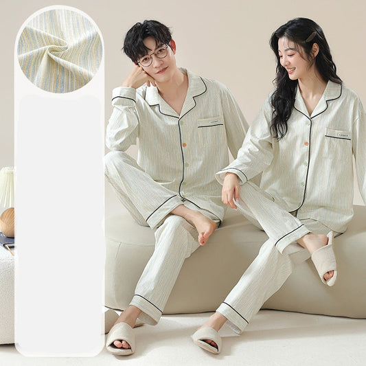 Set of 2 Matching Couple Pajamas Comfy PJs 100% Cotton