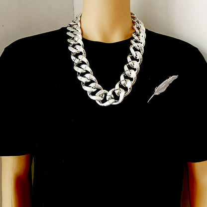 Acrylic Thick Chain Necklace for Men