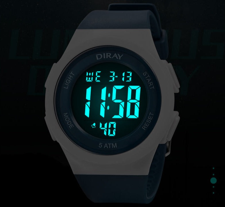 Matching Waterproof Digital Led Watch Set for Teens