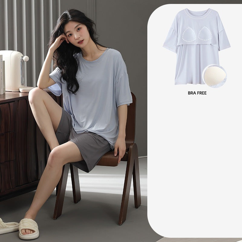 Two-Piece Summer Pajama Set for Women
