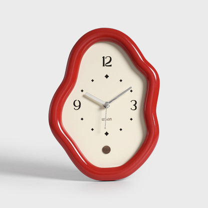 Modern Distorted Silent Table Clock