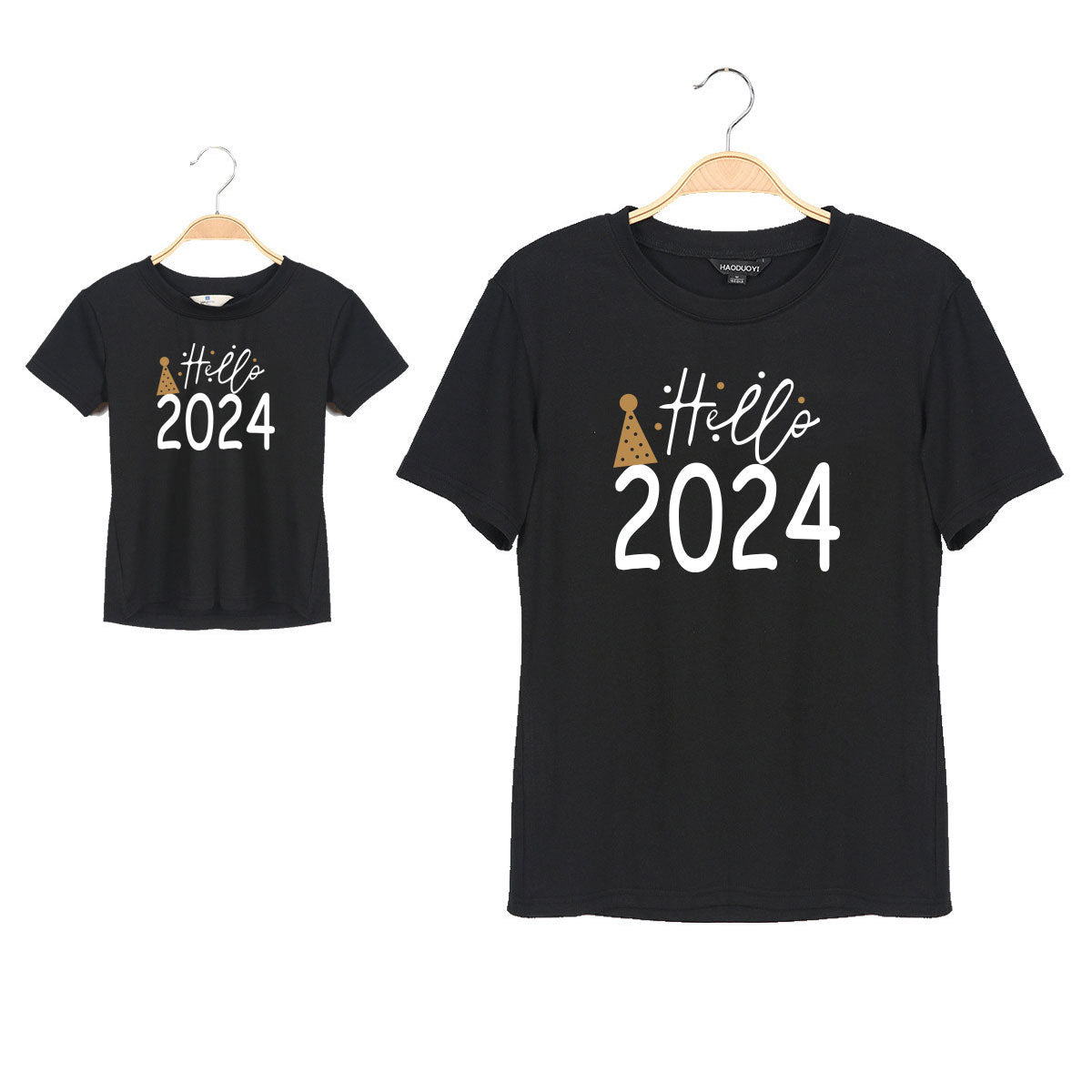 Dad and Kid New Year 2024 Matching Tshirts