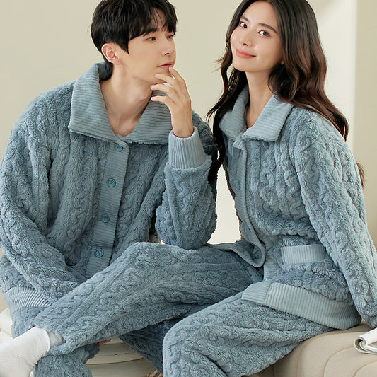 Matching Winter Sleepwear Set for Couples