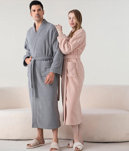 Couples Matching Nightgown Set 100% Thickened Flannel