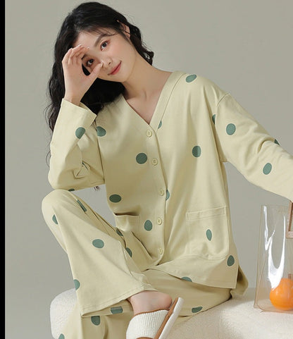 Simple Nightwear Women Loungewear Set