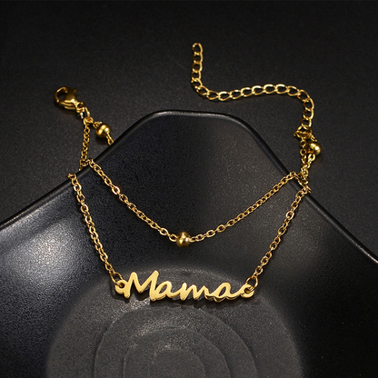 Double Chain Name Bracelet