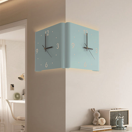 Gullei™ Corner LED Wall Clock - Modern Double Sided Luminous Decor