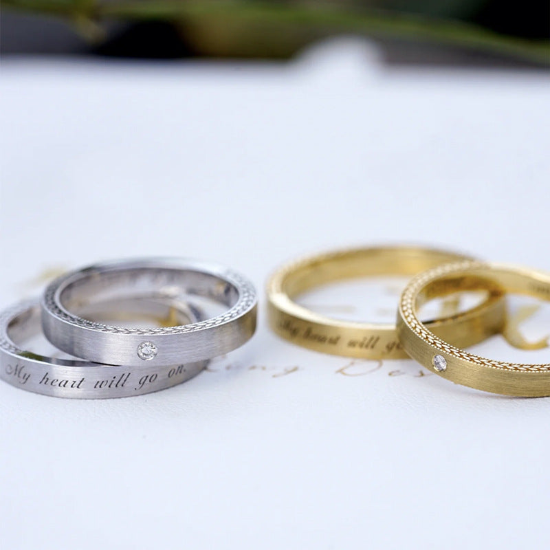 Minimalist Wedding Rings Set for Men and Women – Gullei