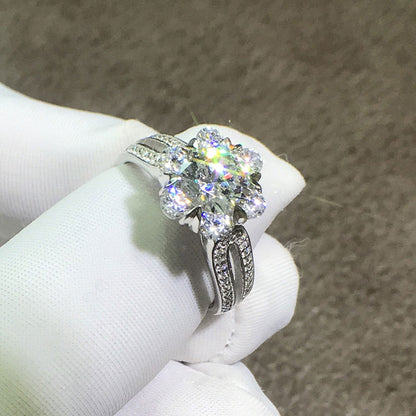 1 Carat Moissanite Diamond Promise Ring
