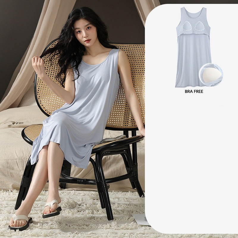 One-Piece Soft Nightwear for Women - 100% Modal