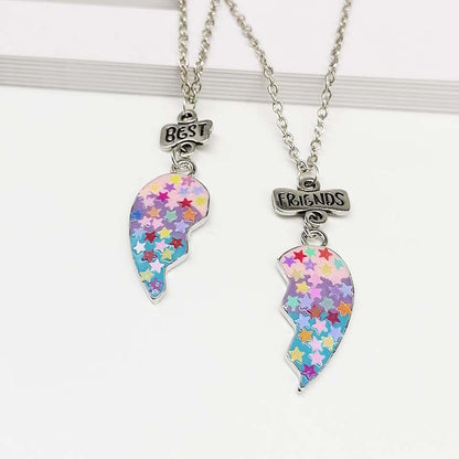 Half Hearts Best Friends Necklaces Set for Two