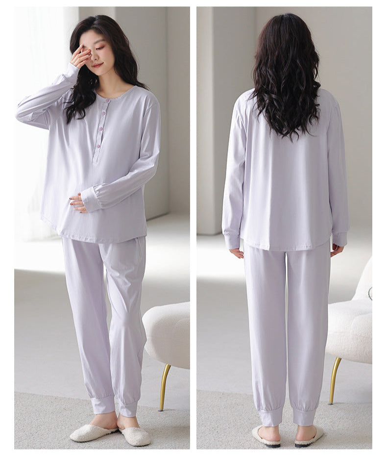 Long Sleeve Maternity Sleepwear Set