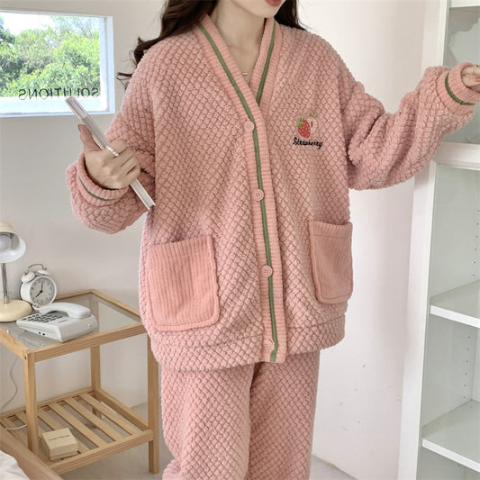 Cozy Winter Pajamas Set for Ladies