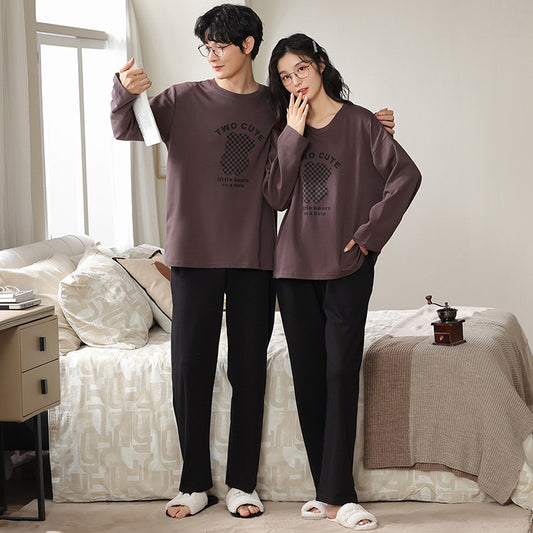 Pajamas Set for Couples Cute Sleepwear Gift for 2