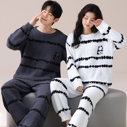 4-Piece Cozy Flannel Pajamas for Couples