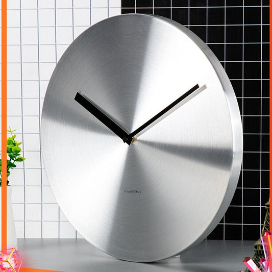 Nordic Minimalist Aluminum Analog Wall Clock