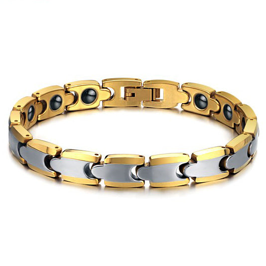 Gold Plated Tungsten Mens Bracelet Gift for Him