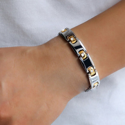 Magnetic Custom Bracelet for Men Titanium 20.5cm