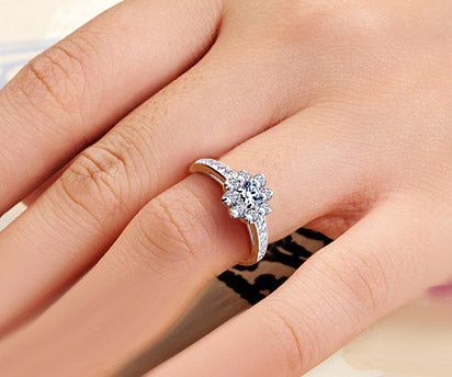 Celebrity 0.5 Carat Diamond Engravable Bridal Wedding Ring