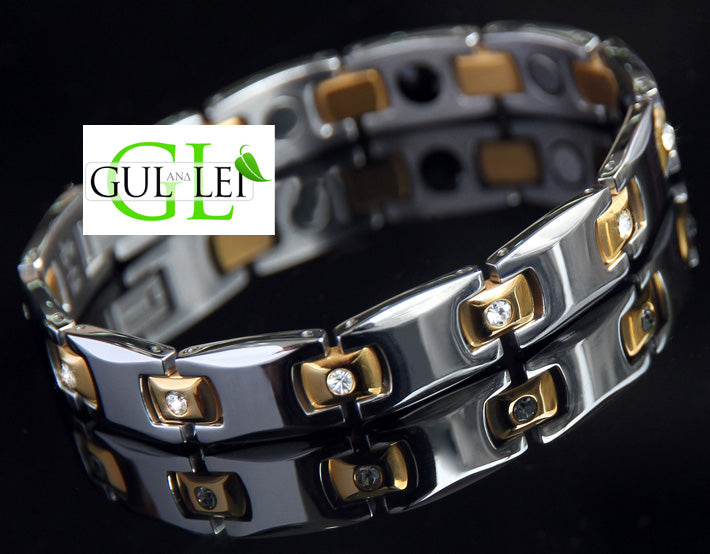 Magnetic Custom Bracelet for Men Titanium 20.5cm