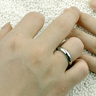 Engraved Promise Ring for Men Sterling Silver 5mm