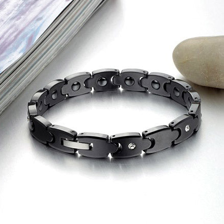 Cool Tungsten Bracelet for Men with Energy Magnets