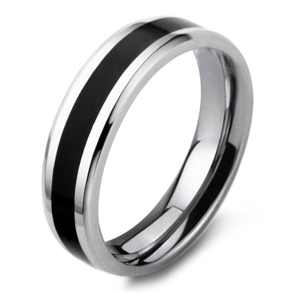 Engraved His and Hers Wedding Bands Set Titanium Steel