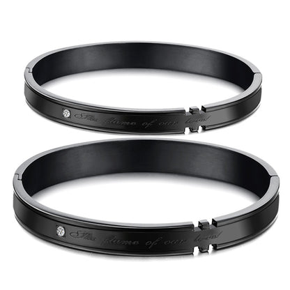 Stainless Steel Couples Bracelets for Best friends Set of 2